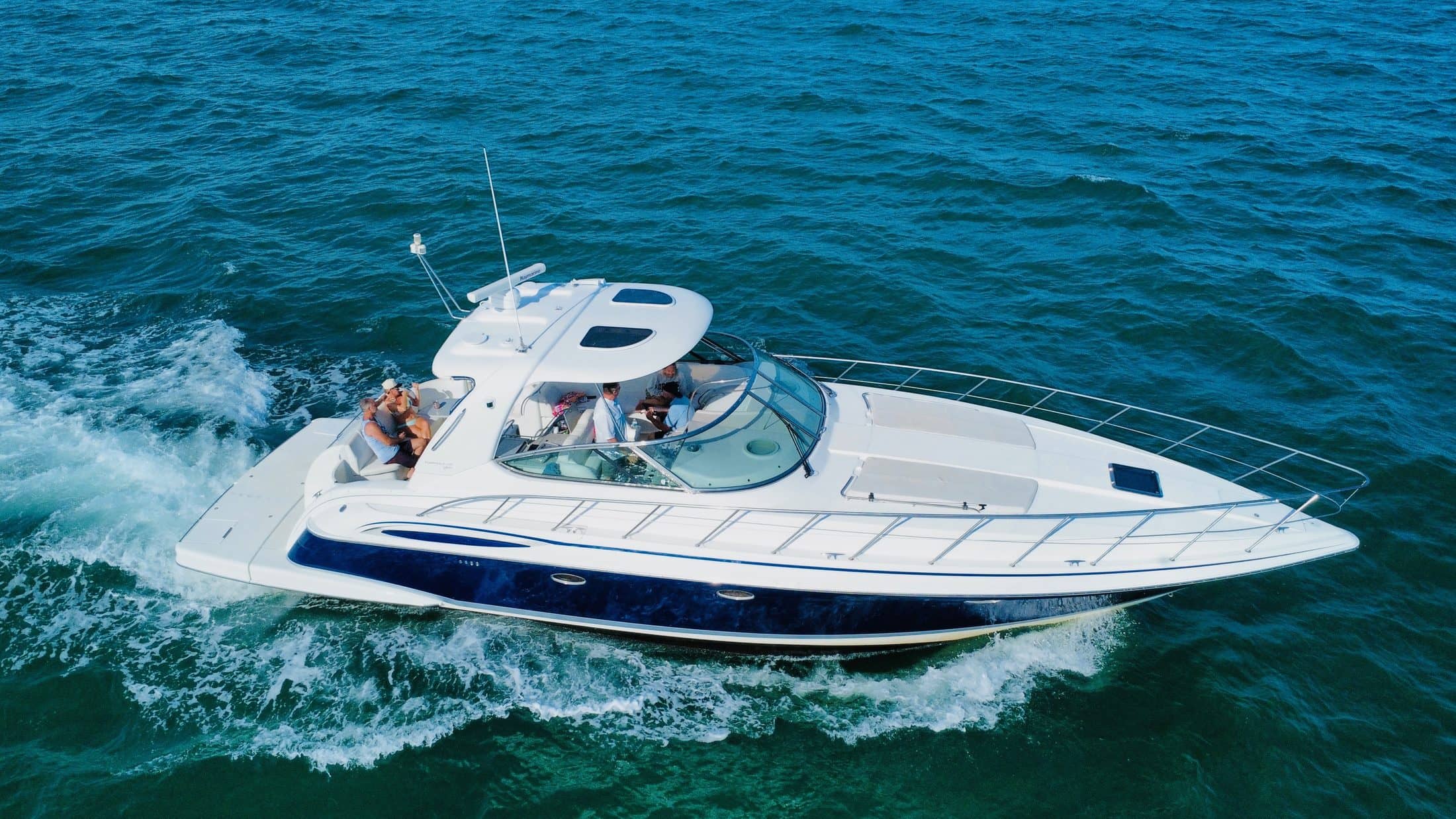 Top Fun yacht on turquoise Gulf water